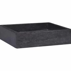 New vidaXL Handfat 40x40x10 cm marmor Svart