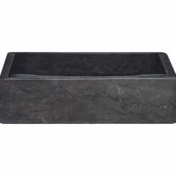 New vidaXL Handfat 40x40x10 cm marmor Svart
