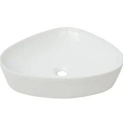 Clearance vidaXL Handfat triangulär keramik 50,5x41x12 cm Vit