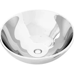 vidaXL Handfat 32,5x14 cm keramik silver