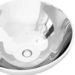 vidaXL Handfat 32,5x14 cm keramik silver