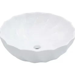 vidaXL Handfat 46x17 cm keramik Vit
