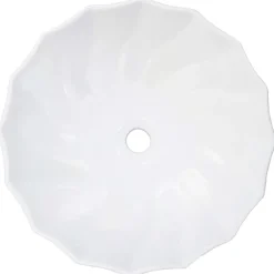 vidaXL Handfat 46x17 cm keramik Vit