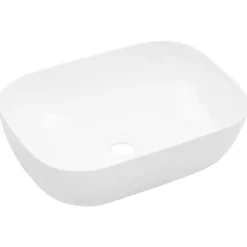 vidaXL Handfat 45,5x32x13 cm keramik vit