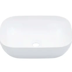 vidaXL Handfat 45,5x32x13 cm keramik vit