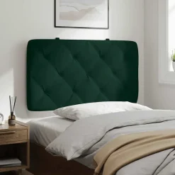 vidaXL Headboard Cushion Dark Green 80 cm Velvet