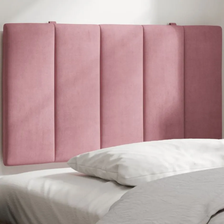 Sale vidaXL Headboard Cushion "Hanko" Pink 80 cm Velvet Rosa