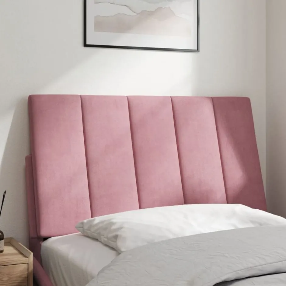 Sale vidaXL Headboard Cushion "Hanko" Pink 80 cm Velvet Rosa