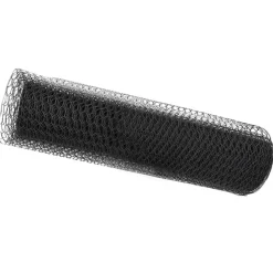vidaXL Hexagonstängsel Grå 0,4 x 10 m PVC