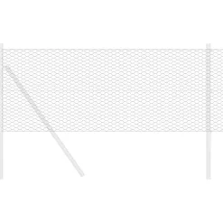 vidaXL Hexagonstängsel Grå 0,4 x 10 m PVC