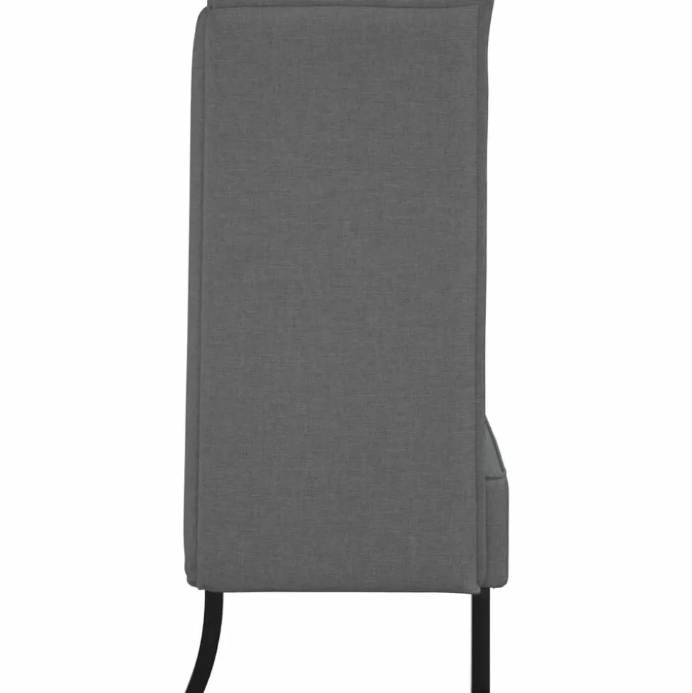 vidaXL Hög Ryggsoffa 101cm Mörkgrå tyg