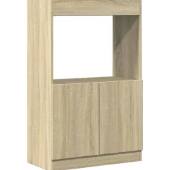 vidaXL Högskåp sonoma-ek 63x33x100 cm konstruerat trä