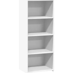 vidaXL Högskåp vit 50x41x124 cm konstruerat trä