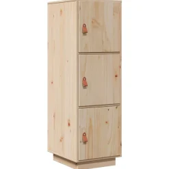 vidaXL Högskåp 34x40x108,5 cm massiv furu