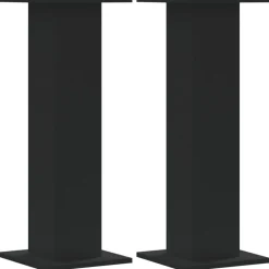 Sale vidaXL Högtalarställ 2 st 30x30x80 cm konstruerat trä Svart