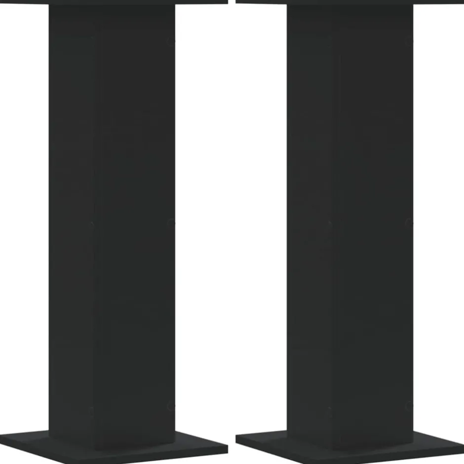 Sale vidaXL Högtalarställ 2 st 30x30x80 cm konstruerat trä Svart
