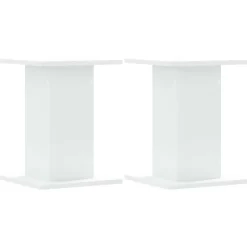 Clearance vidaXL Högtalarställ 2 st 30x30x40 cm konstruerat trä Vit