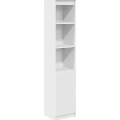 vidaXL Highboard vit 37,5x35x180 cm konstruerat trä