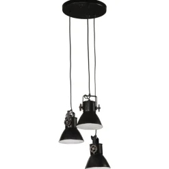 vidaXL Hänglampa 25 W svart 30x30x100 cm E27