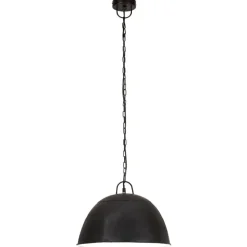 vidaXL Hänglampa industriell vintage 25 W svart rund 41 cm E27