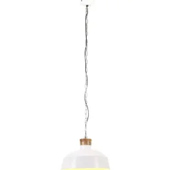 Hot vidaXL Hänglampa industriell 58 cm E27 Vit
