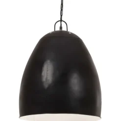 vidaXL Hänglampa industriell 25 W svart rund 42 cm E27
