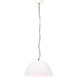 Hot vidaXL Hänglampa industriell vintage 25 W rund 41 cm E27 Vit