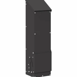 Hot vidaXL Hönsfodertråg 13 x 12 x 51 cm Kallvalsat Stål Svart