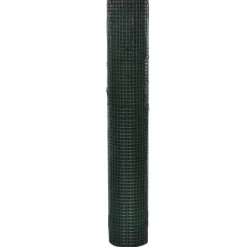 New vidaXL Hönsnät galvaniserat med PVC-beläggning 10x1 m Grön