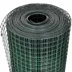 New vidaXL Hönsnät galvaniserat med PVC-beläggning 10x1 m Grön
