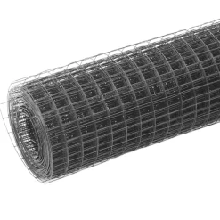 Sale vidaXL Hönsnät stål med PVC-beläggning 10x0,5 m Grå