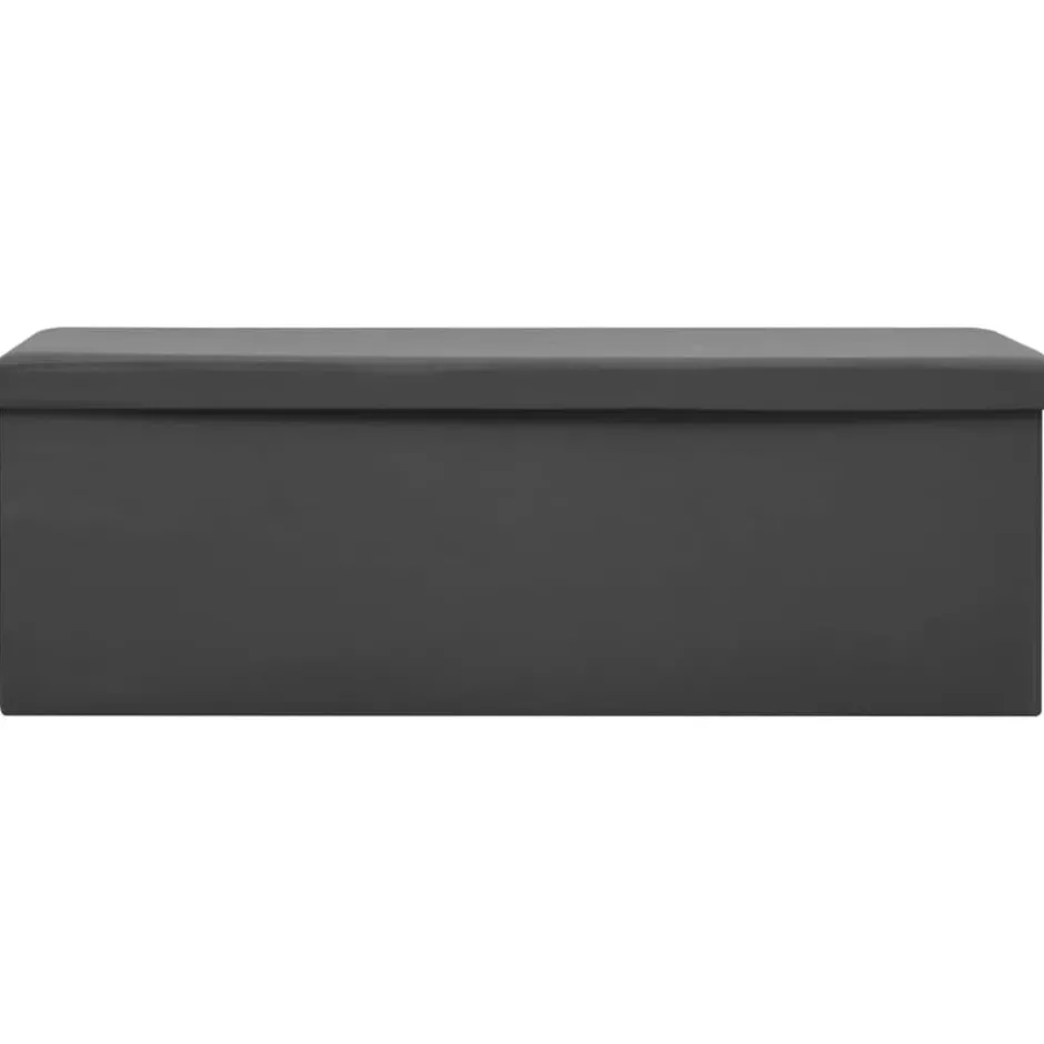 Sale vidaXL Hopfällbar förvaringsbänk PVC Grå