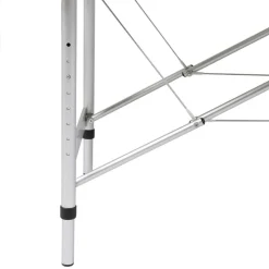 vidaXL Hopfällbar massagebänk med 3 sektioner aluminiumram svart