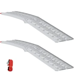 Online vidaXL Hopfällbar motorcykelramp 340 kg per ramp 2 pcs Silver