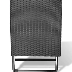 Clearance vidaXL Hopfällbar pall konstrotting Svart
