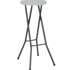 Sale vidaXL Hopfällbara barstolar 2 st HDPE och stål Vit