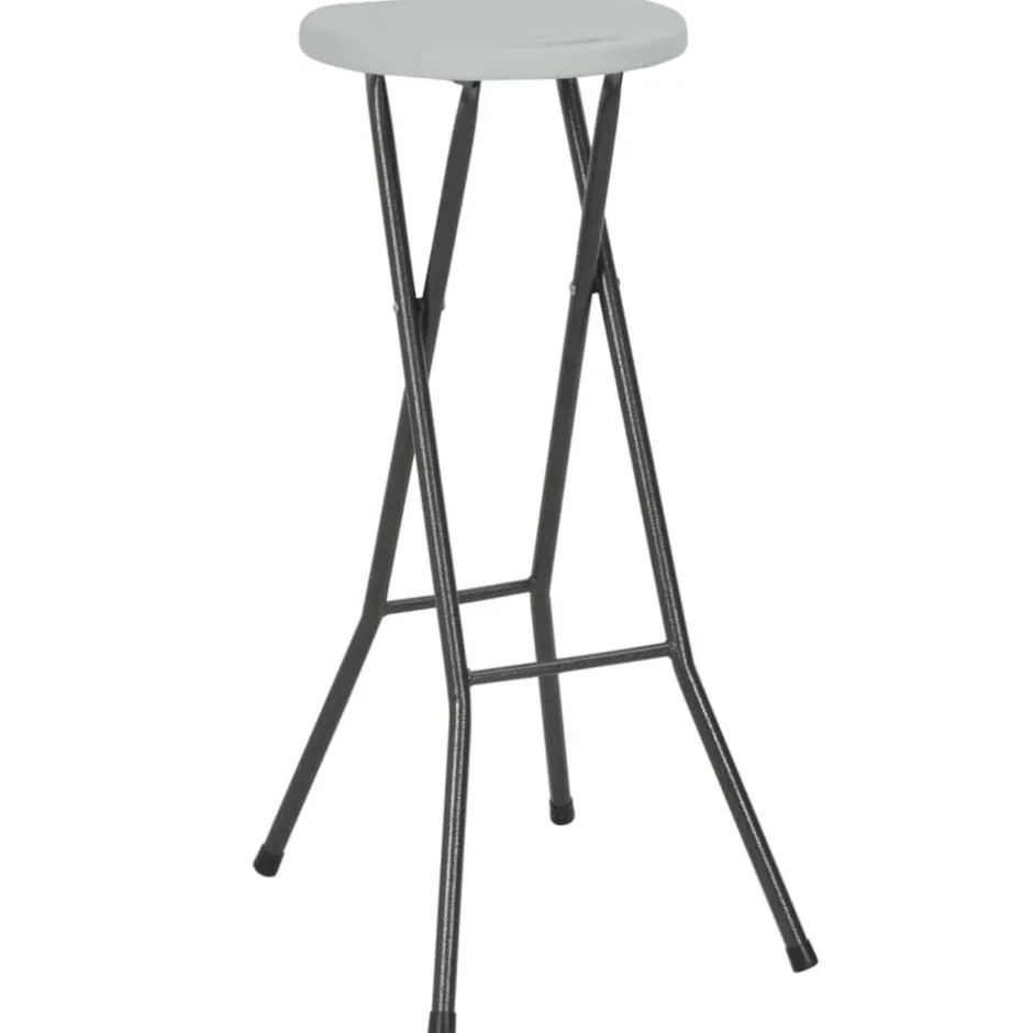 Sale vidaXL Hopfällbara barstolar 2 st HDPE och stål Vit
