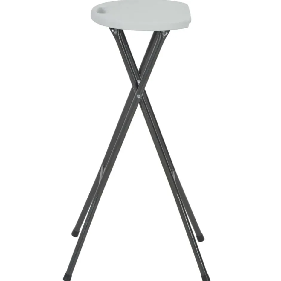 Sale vidaXL Hopfällbara barstolar 2 st HDPE och stål Vit