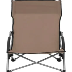 Best vidaXL Hopfällbara strandstolar 2 st tyg Taupe