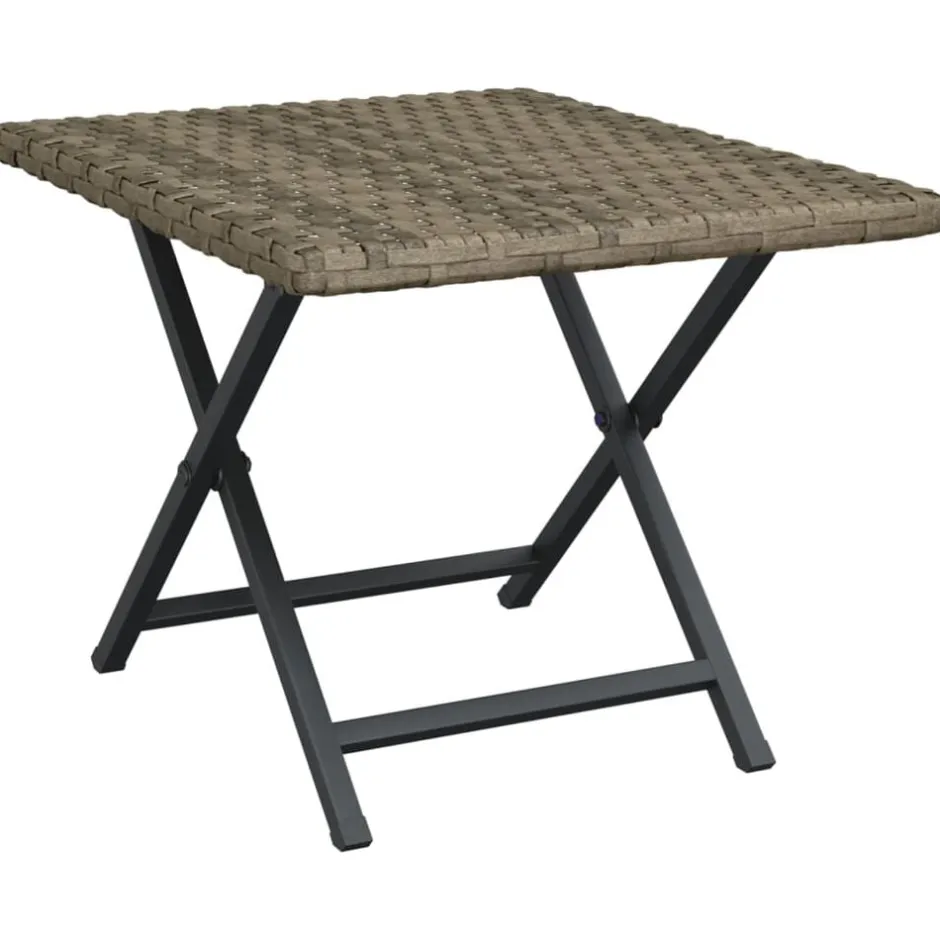 Outlet vidaXL Hopfällbart bord 45x35x32 cm konstrotting Grå