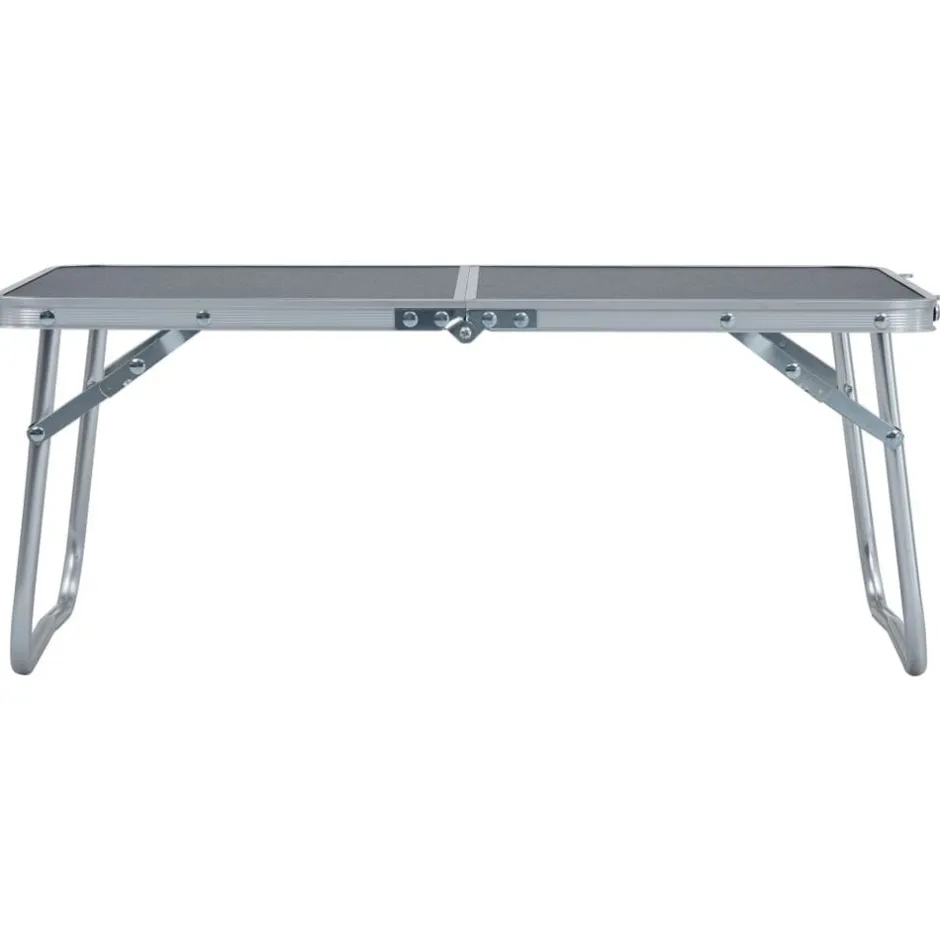 Best vidaXL Hopfällbart campingbord aluminium 60x40 cm Grå