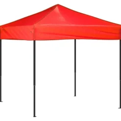 vidaXL Hopfällbart partytält röd 2x2 m
