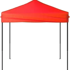 vidaXL Hopfällbart partytält röd 2x2 m