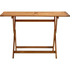 vidaXL Hopfällbart trädgårdsbord 120x70x75 cm massivt akaciaträ
