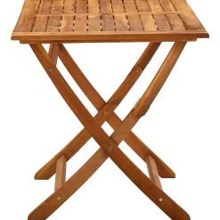 vidaXL Hopfällbart trädgårdsbord 120x70x75 cm massivt akaciaträ