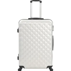 vidaXL Hård resväska blank silver ABS