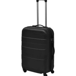 Clearance vidaXL Hårda resväskor på hjul 3 st 45,5/55/66 cm Svart