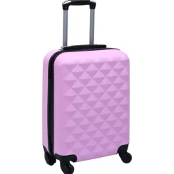 vidaXL Hårda resväskor ABS Rosa