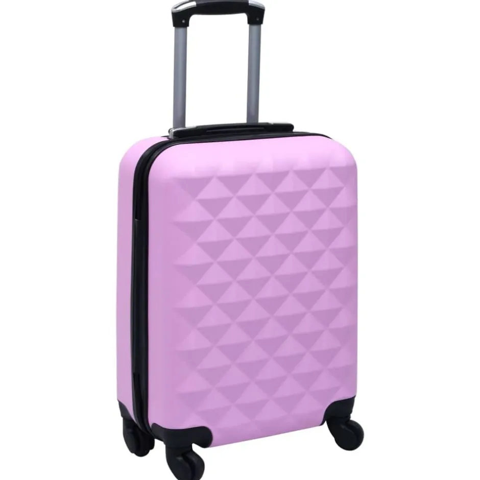 vidaXL Hårda resväskor ABS Rosa
