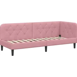 Sale vidaXL Hörn Sängram 80 x 200 cm Sammet Rosa